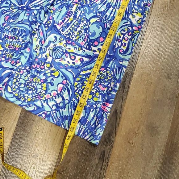 Lilly Pulitzer Pima cotton seashell blue pink multicolored mini dress - Picture 2 of 5